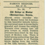 Pozadina ilustracije Starog mosta, 1937.