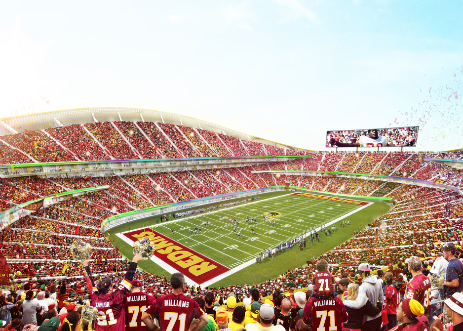 U Washingtonu se gradi spektakularni novi stadion NFL tima Redskinsa