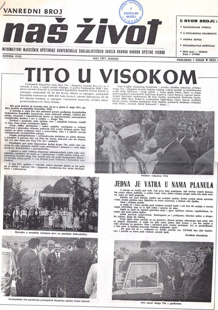 Na današnji dan 1971.godine – Tito u Visokom:  “Govore nam da smo siromašni, a mi njih oblačimo”