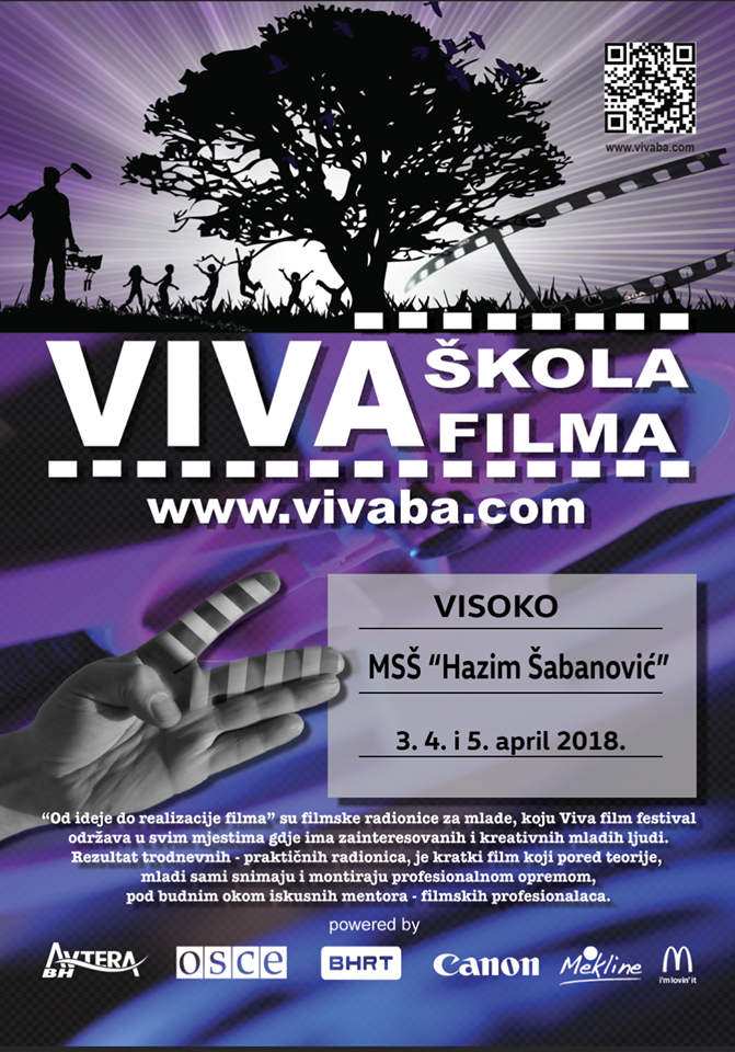 “Viva škola filma 2018” starta iz Visokog u MSŠ “Hazim Šabanović”