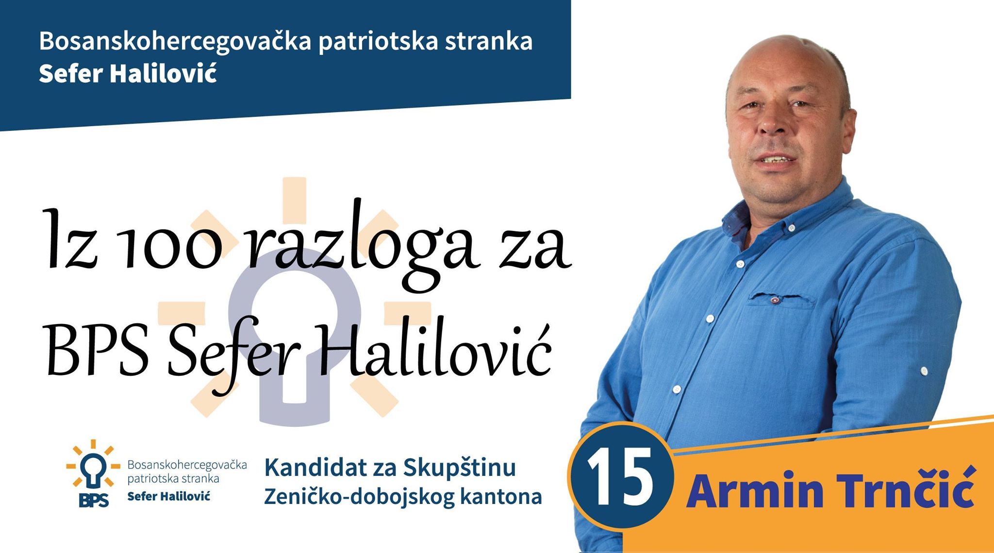 OO BPS Sefer Halilović Visoko: Armin Trnčić, kandidat za Skupštinu ZDK-a