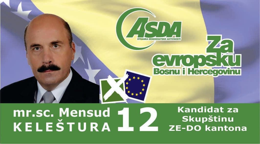 Mr.sc. Mensud Keleštura, kandidat A-SDA za Skupštinu ZDK: Nismo se borili za ovakvu državu