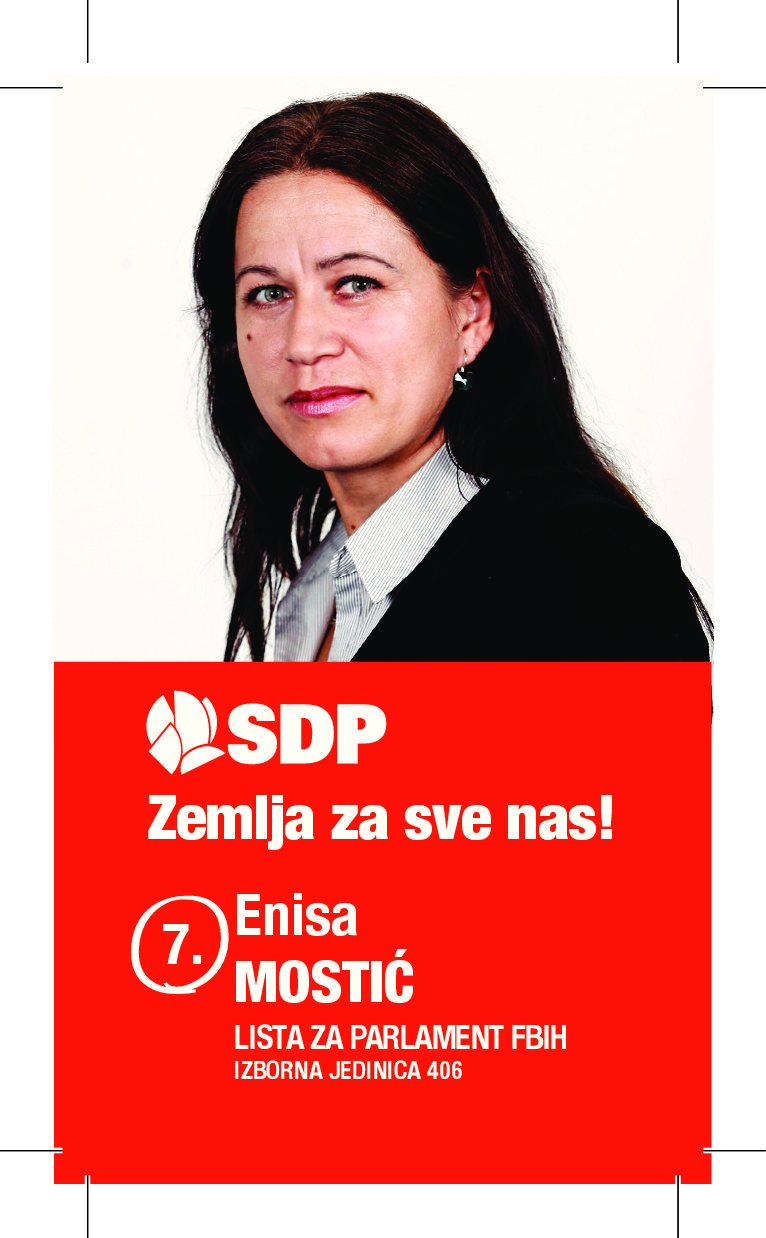 Enisa Mostić (SDP): kandidatkinja za Parlament Federacije Bosne i Heregovine