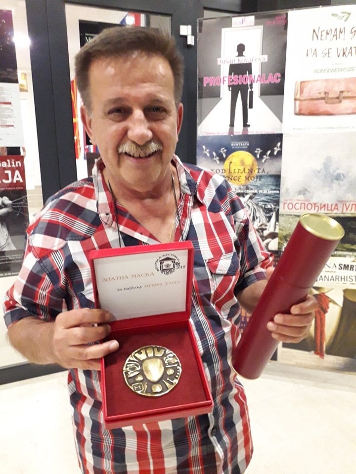 Faiku Salihbegoviću Zlatna maska za najboljeg glumca na 62. Festivalu festivala u Trebinju