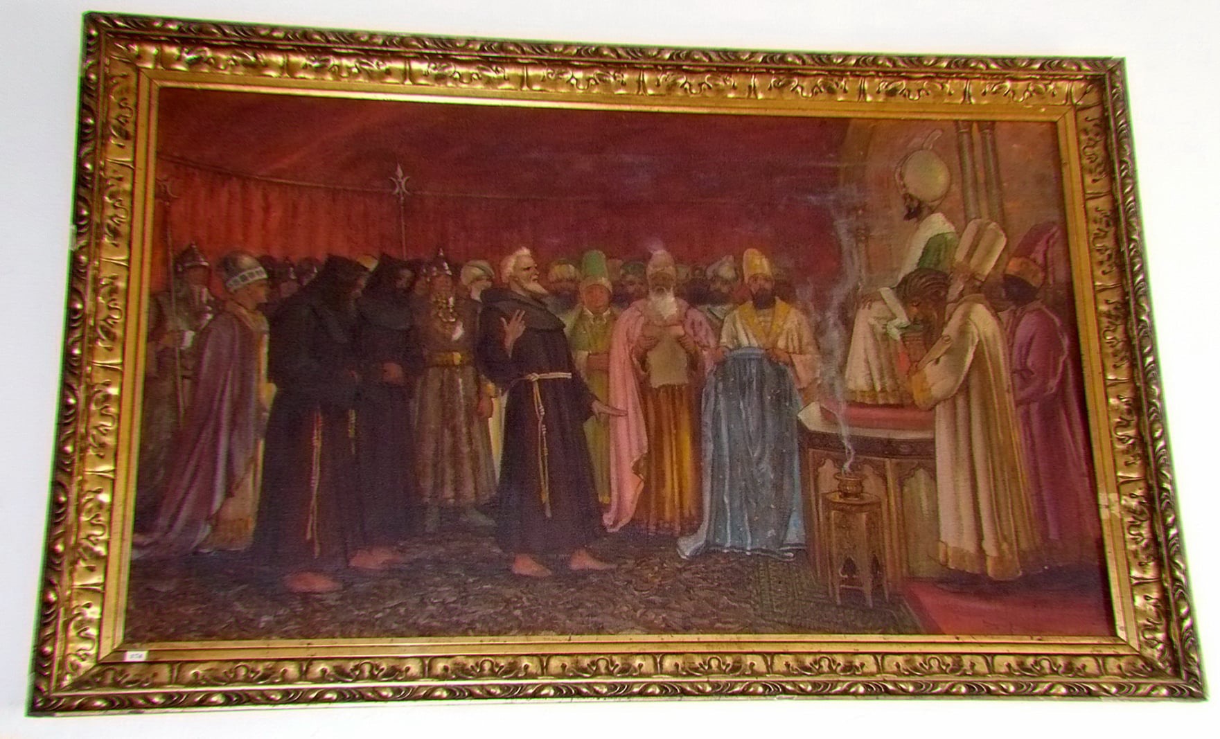 Jurkićeva slika izdavanja Ahdname krasi zid Franjevačkog samostana u Visokom