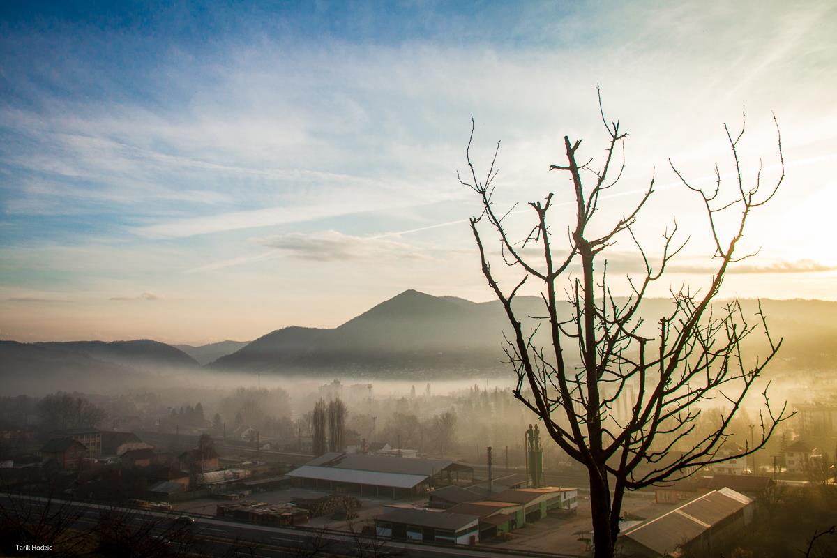 Ilustracija: Visoko u zimskom periodu, Foto: Tarik Hodžić