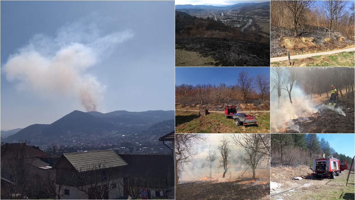 (FOTO) Šumski požari bukte oko Visokog: Najkritičnije na lokalitetu Krtnice, vatrogascima pune ruke posla