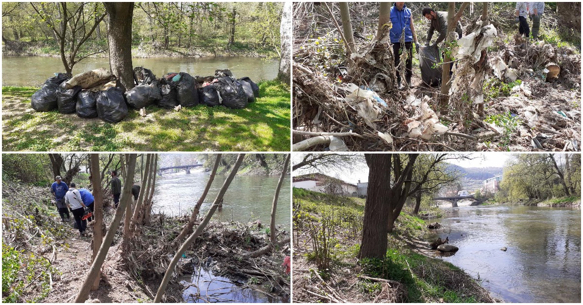 (FOTO) Nedjeljna akcija visočkih ribara: Čistili obale rijeke Bosne, izvukli 50 vreća smeća