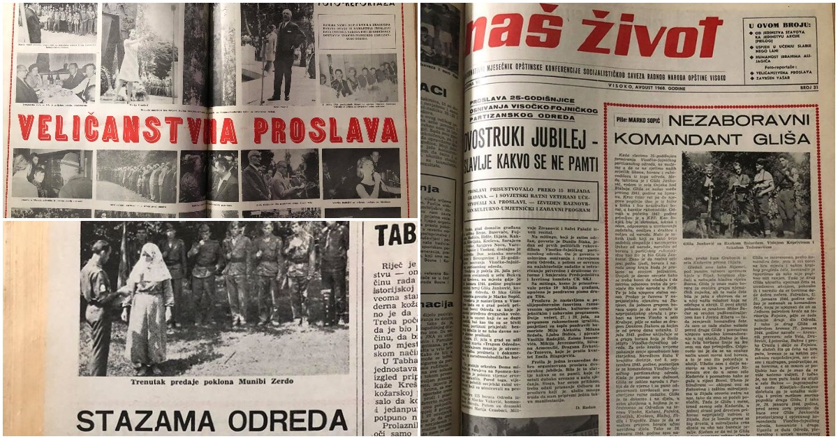 Sjećanje na Visočko-fojnički partizanski odred u čiju čast su Visoko posjećivali Tozovac, Silvana Armenulić, Miki Jevremović…