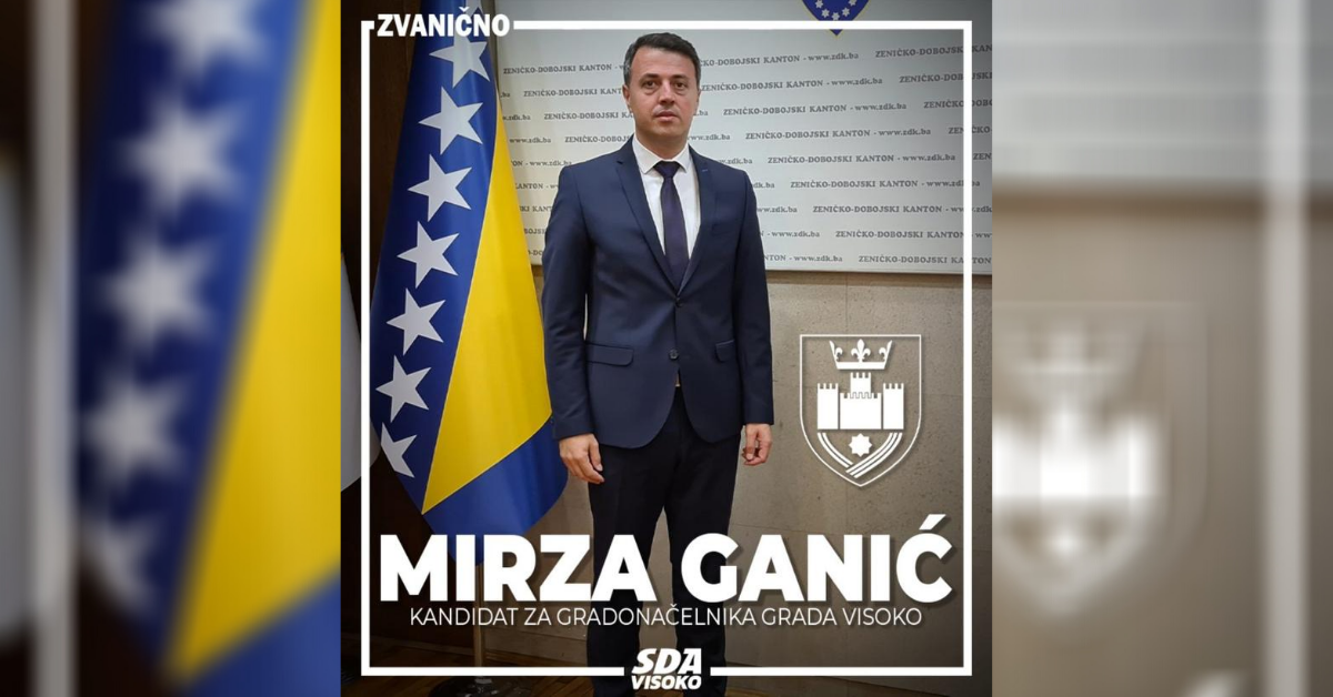 Mirza Ganić, kandidat za gradonačelnika Visokog