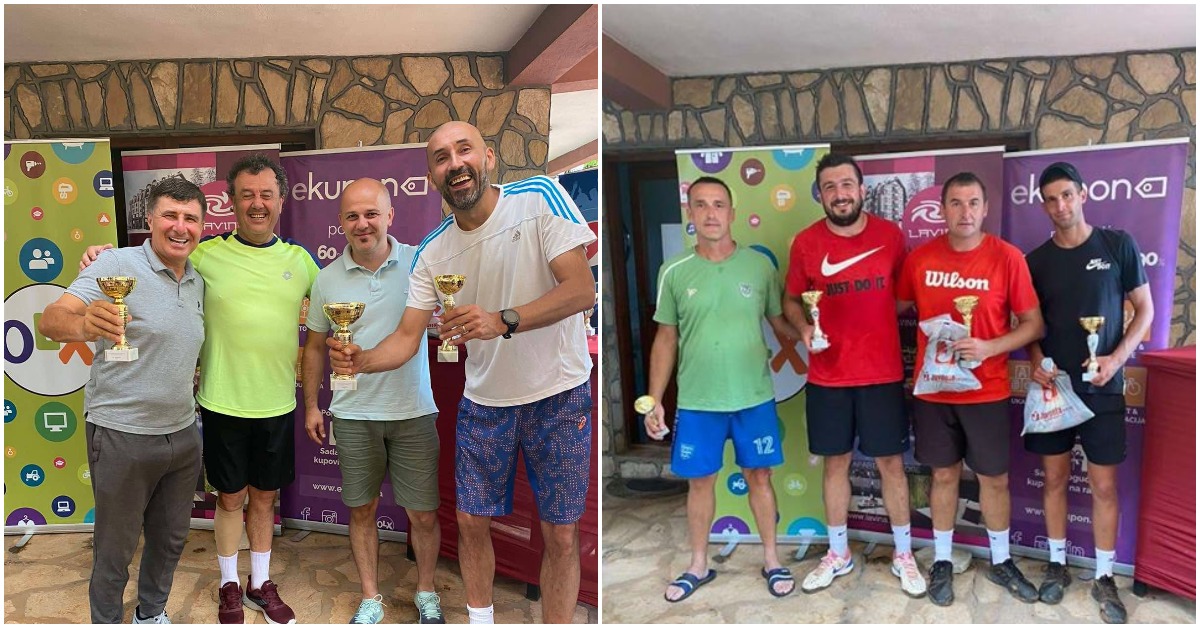 Visočani Emir Bešlagić, Amer Agić i Adis Hadžić sjajni na teniskom turniru ‘Otvoreno prvenstvo Kameni dvorac’ u Kaknju
