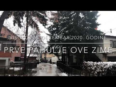 VIDEO / Prve snježne pahulje ove zime u Visokom