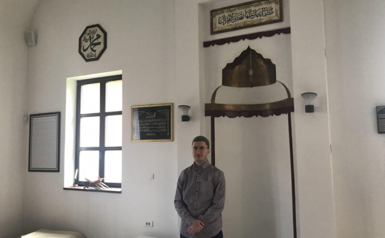 Hafiz Mimić u džamiji Saračica FOTO: N. SMAJOVIĆ