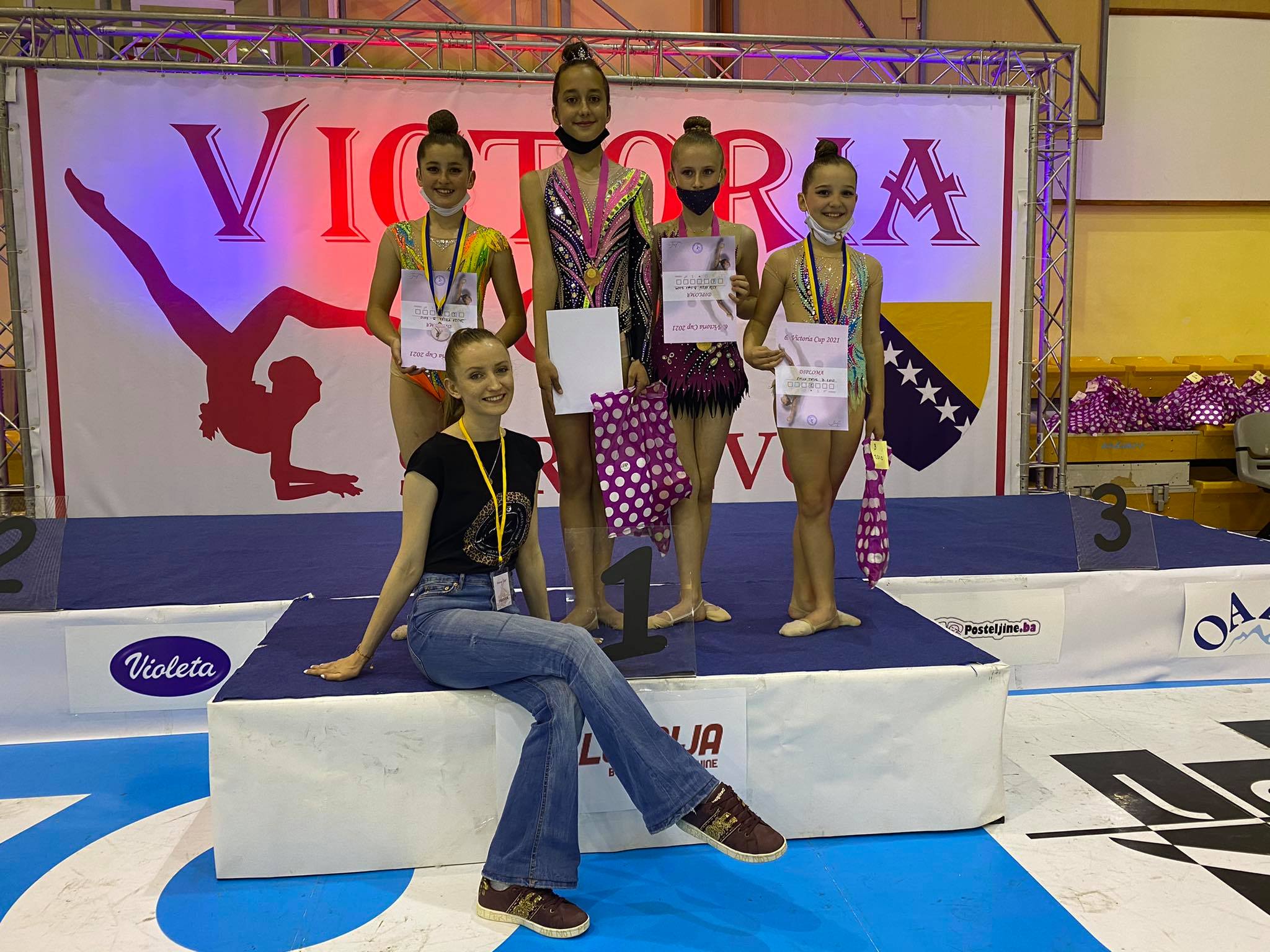 Gimnastičarke KRG ‘Visoko’ uspješne na Victoria Cup-u: Sa osam medalja ostvarile zapažene rezultate