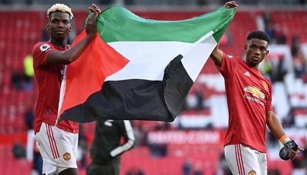 Pogba i Diallo podigli palestinsku zastavu na Old Traffordu