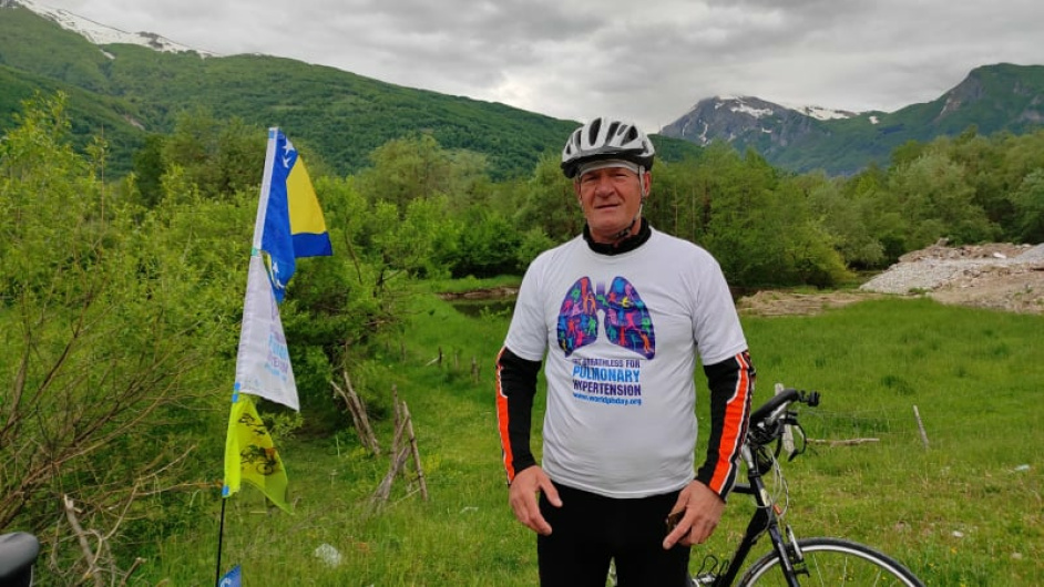 Ismet Škulj, biciklist iz Zavidovića vozio treću vožnju u Albaniju za PH pacijente