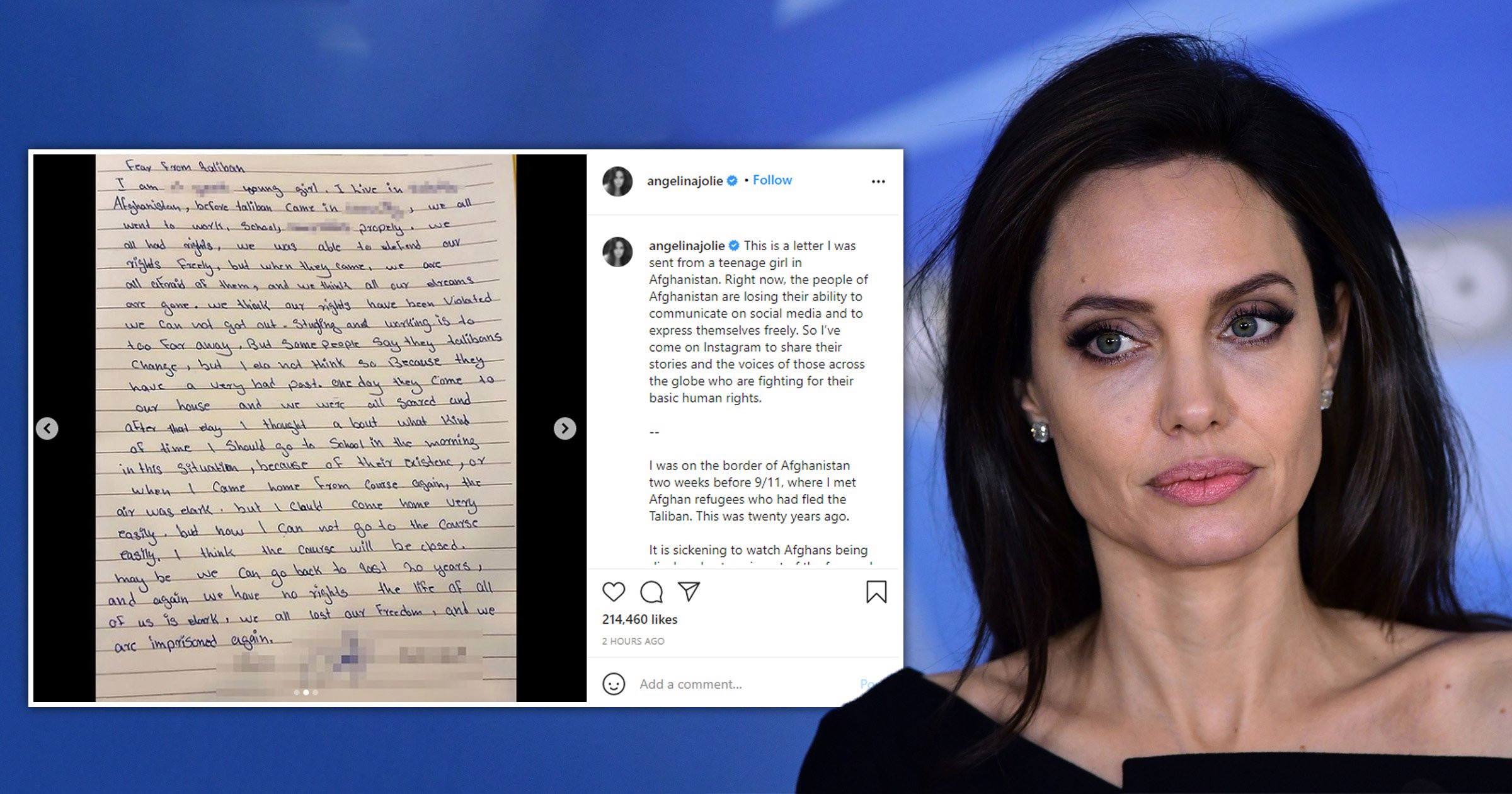 Angelina Jolie otvorila profil na Instagramu kako bi skrenula pažnju na situaciju u Afganistanu