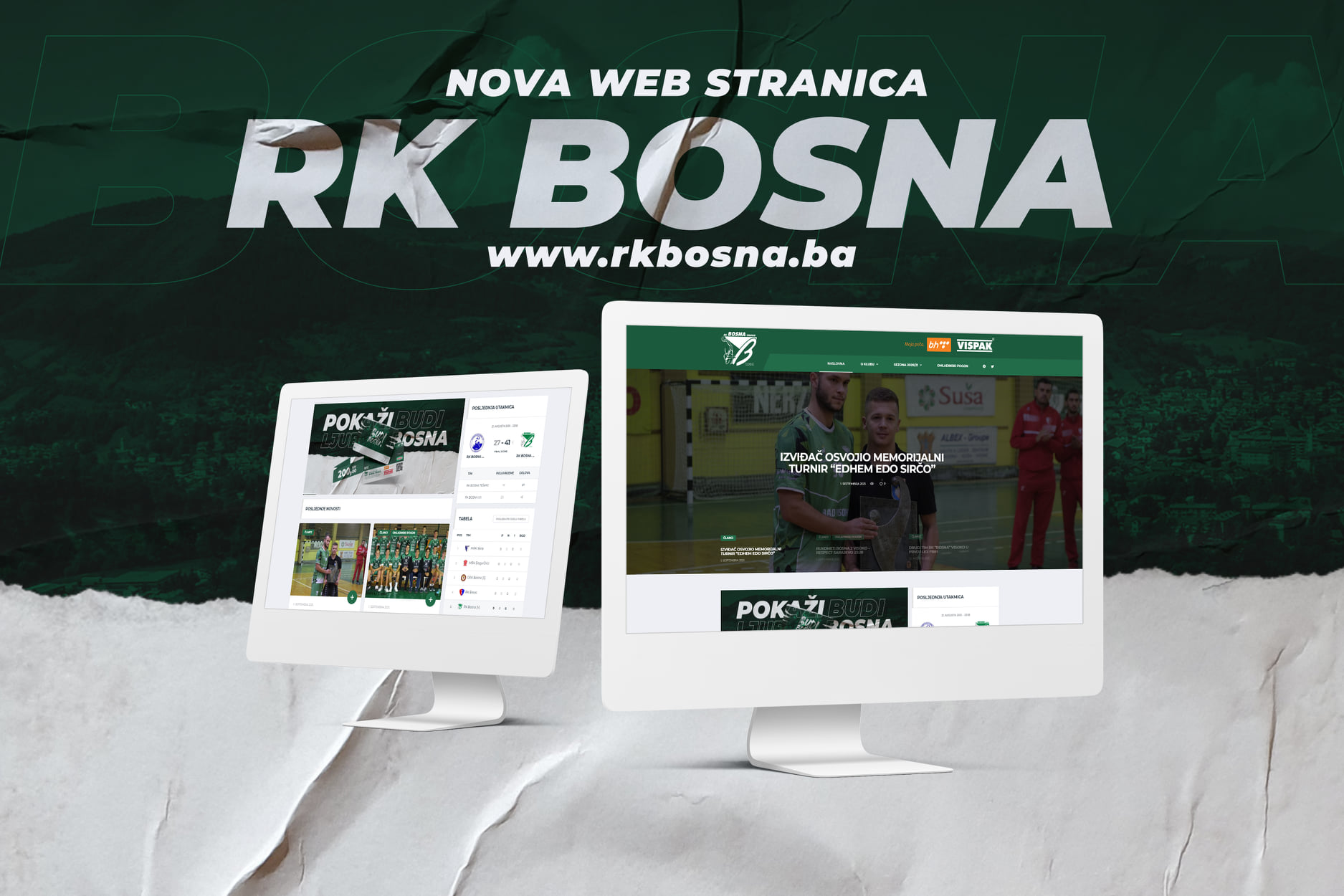 Puštena u rad nova web stranica RK Bosna Visoko