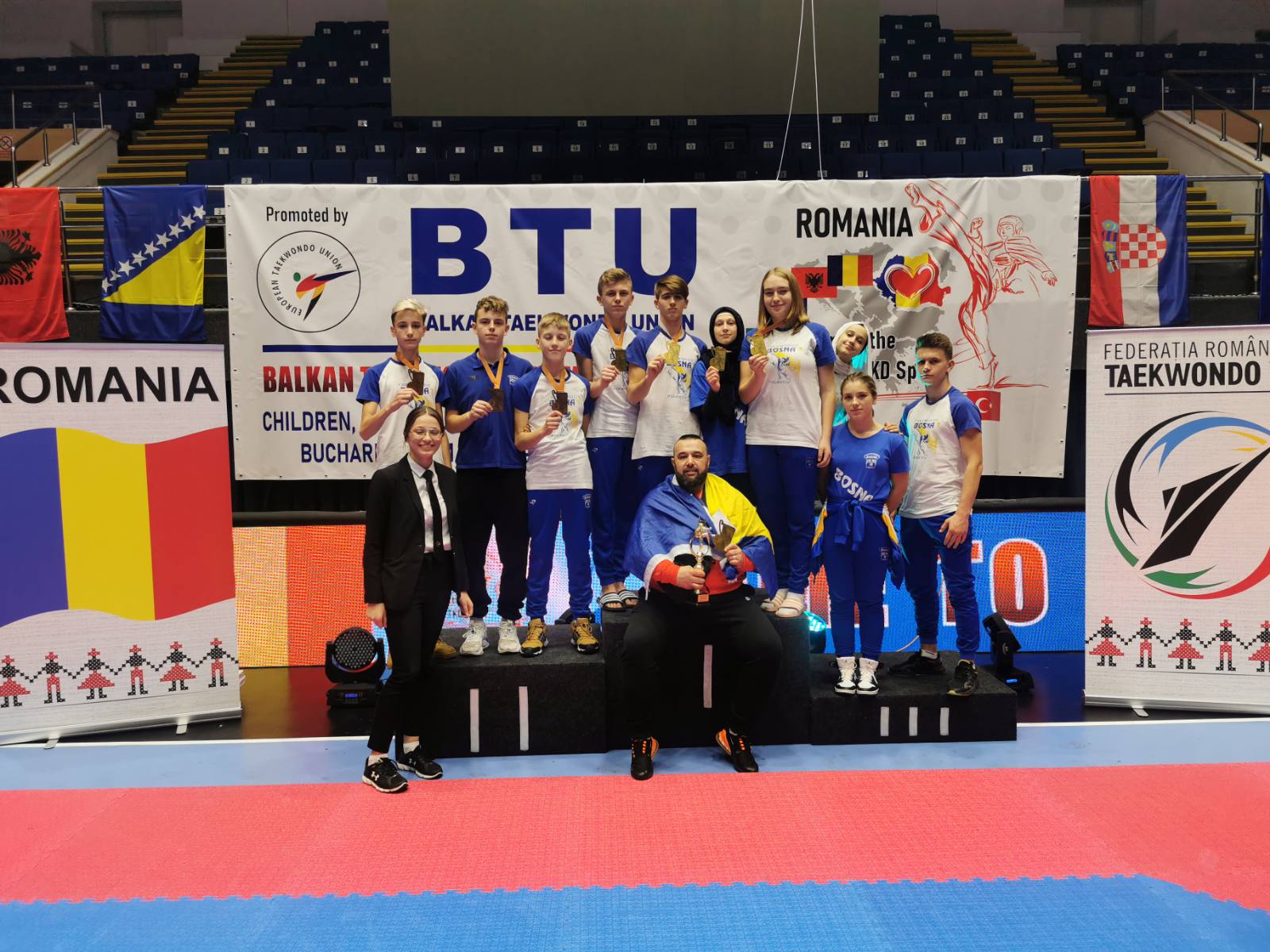 TKD Bosna iz Visokog najtrofejniji bh. klub na Balkanskom prvenstvu u Rumuniji