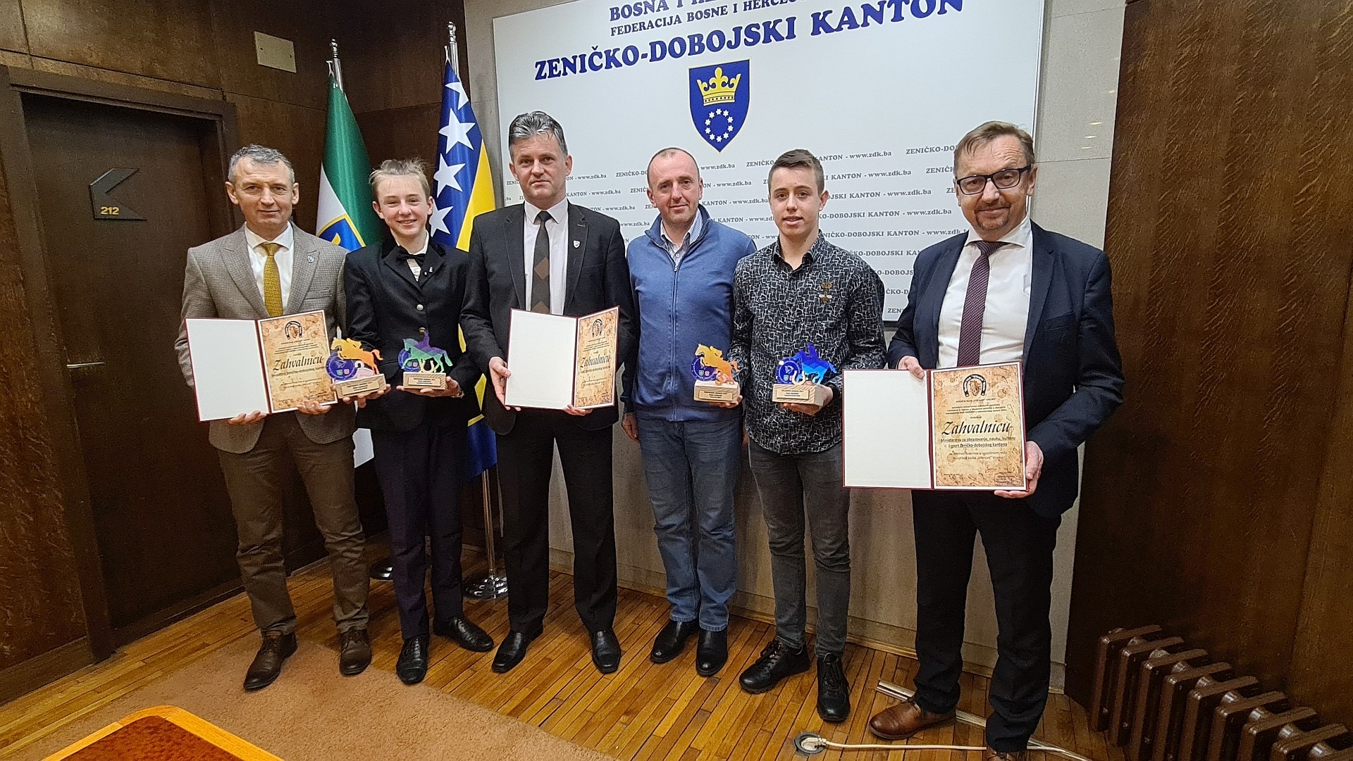 Premijer Bašić primio trenera i članove Konjičkog kluba Vilenjak iz Visoko