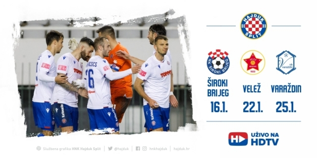 Hajduk dogovorio utakmice s Veležom i Širokim Brijegom