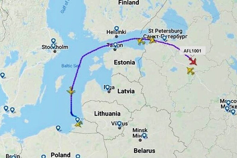 Ovako sada izgleda let od Kalinjingrada do Moskve