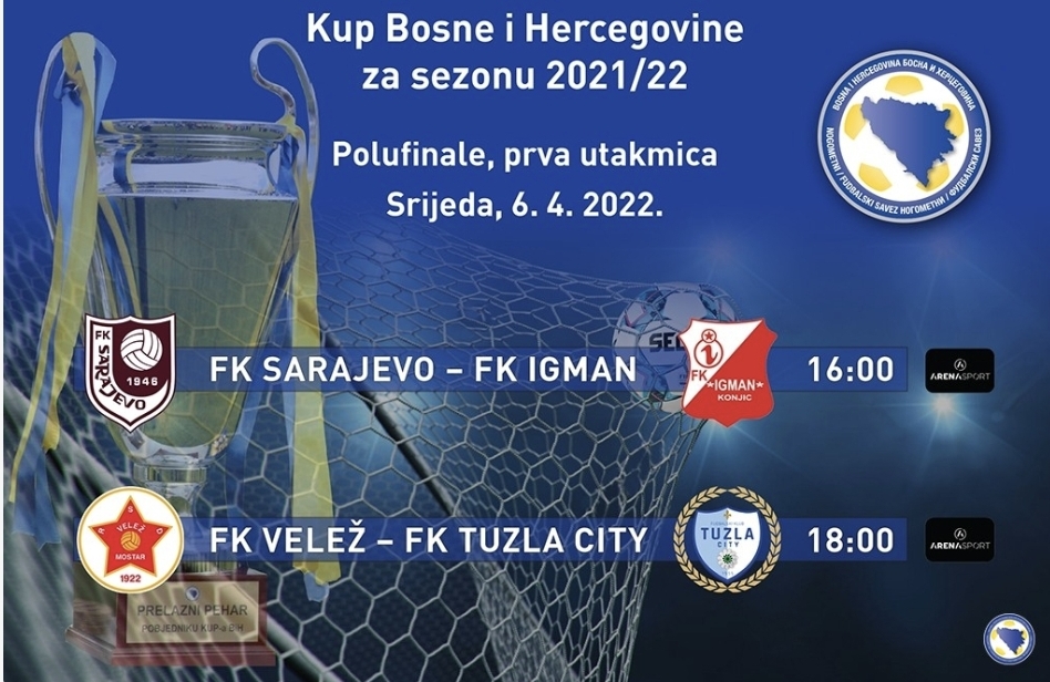 Prve utakmice polufinala Kupa BiH