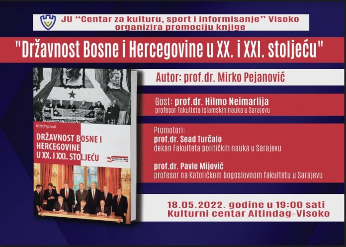 Promocija knjige “Državnost BiH u XX i XXI stoljeću” akademika Mirka Pejanovića