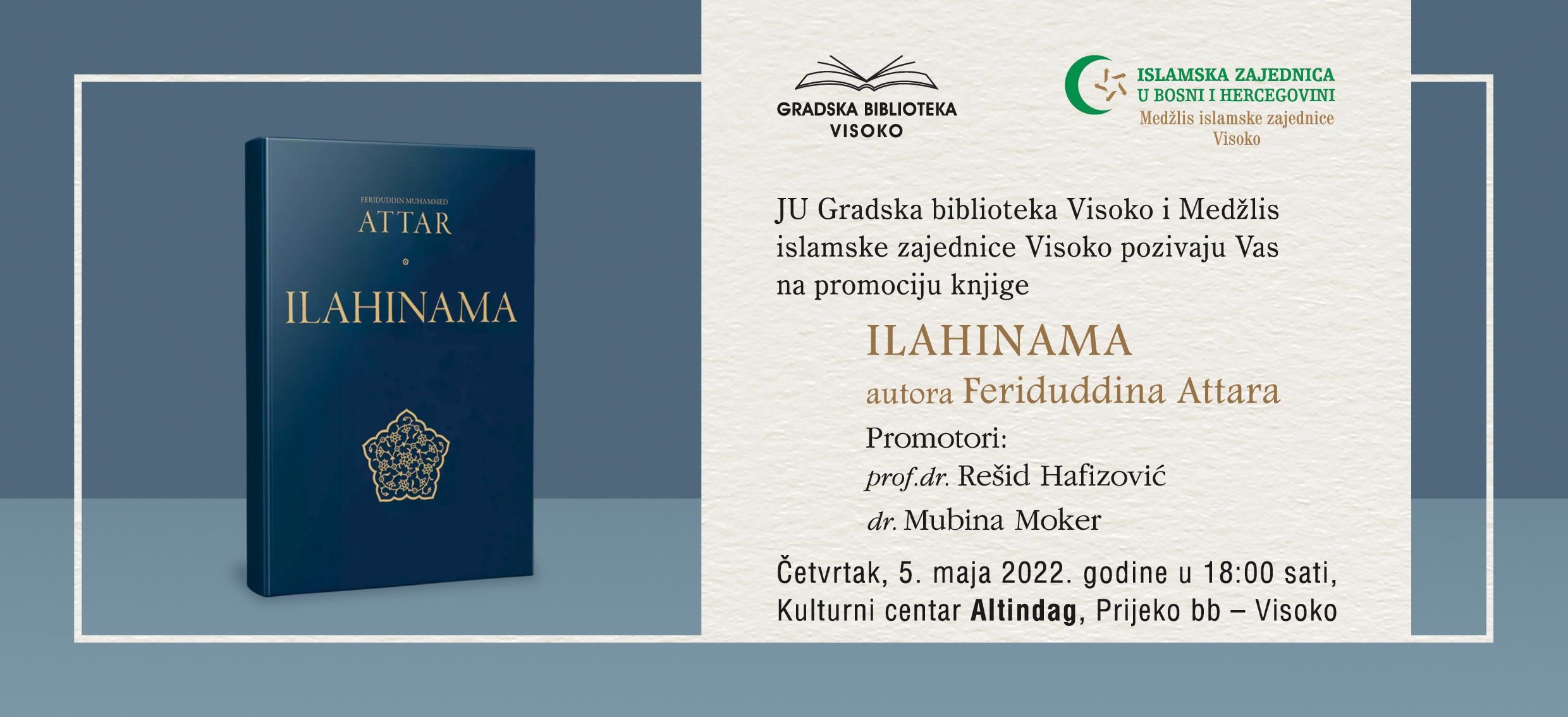 U četvrtak promocija knjige “Ilahinama” autora Feriduddina Attara