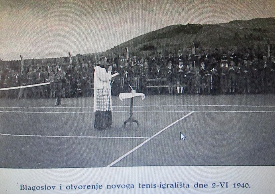 Kad smo već kod tenisa / Franjevci, Kusturica, Đoković, Kan Ahić: Otvorenje prvog teniskog igrališta u Visokom 1940.godine