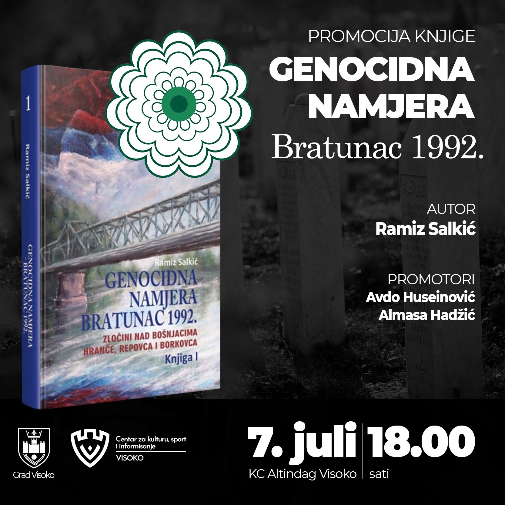 Promocija knjige “Genocidna namjera Bratunac 1992.”