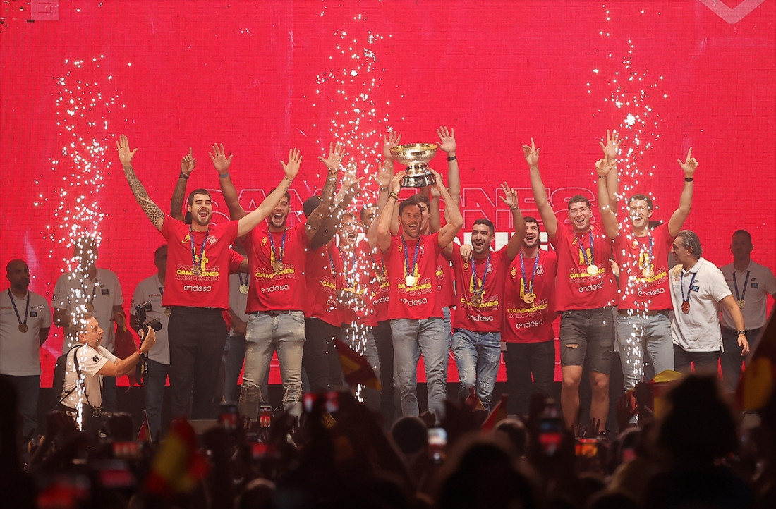 Španjolski košarkaši u Madridu proslavili četvrti naslov prvaka Europe