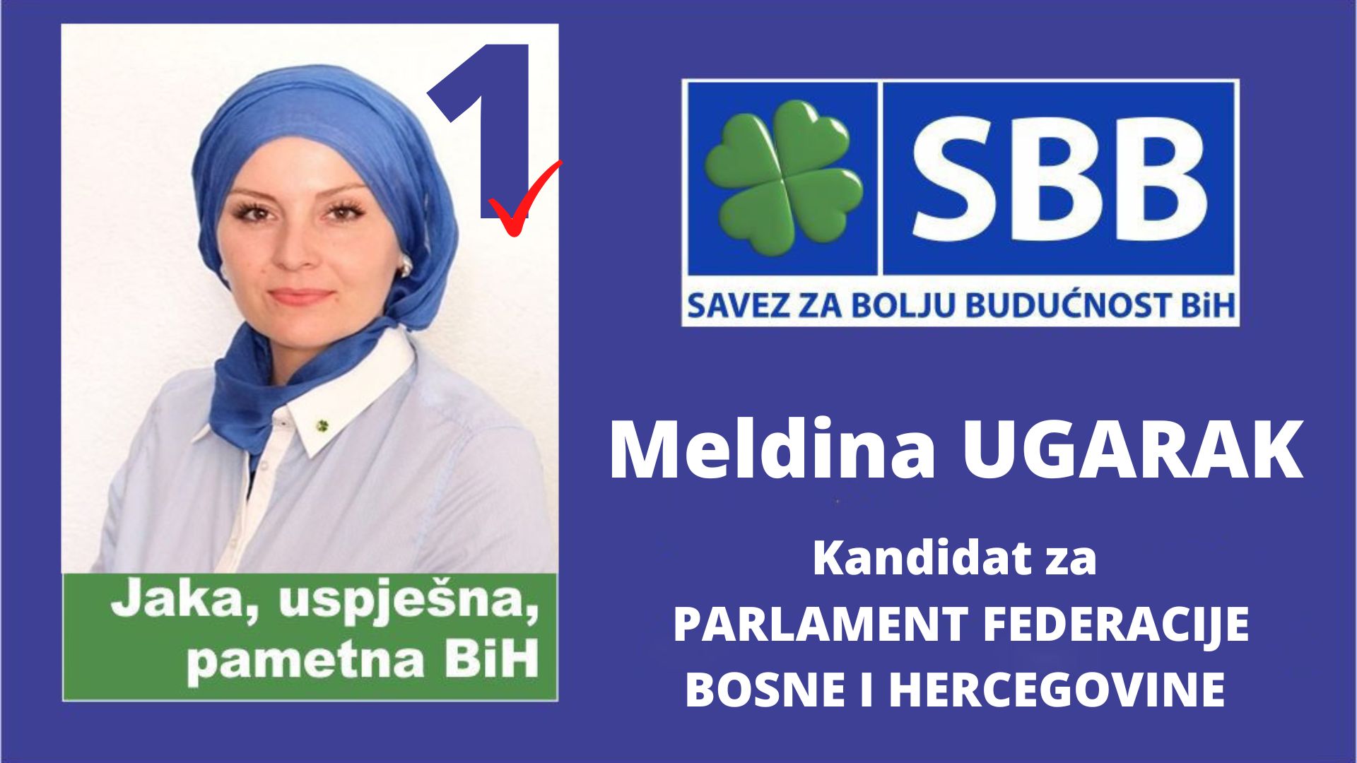 (VIDEO) Meldina Ugarak – Nosilac liste za Parlament Federacije Bosne i Hercegovine