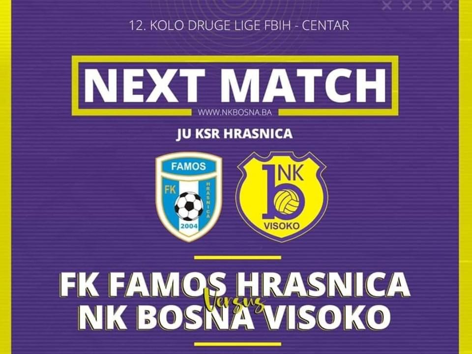 Najave / Novi derbi kola Bosna igra protiv Famosa