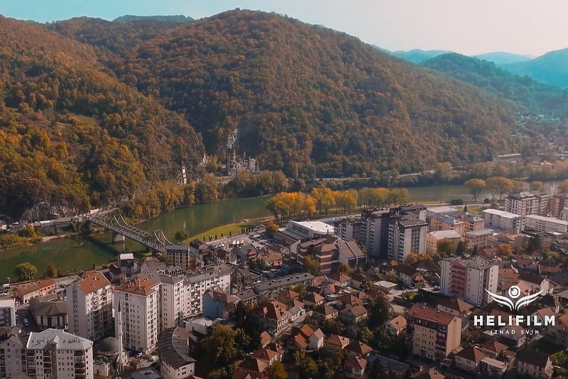 Kako iz zraka izgleda Zvornik: Pogledajte sve ljepote grada na lijevoj obali Drine