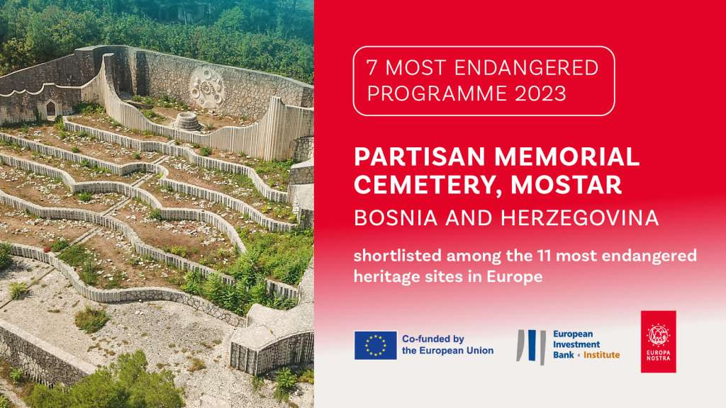 Partizansko spomen-groblje u Mostaru među 11 najugroženijih lokaliteta kulturne baštine u Europi