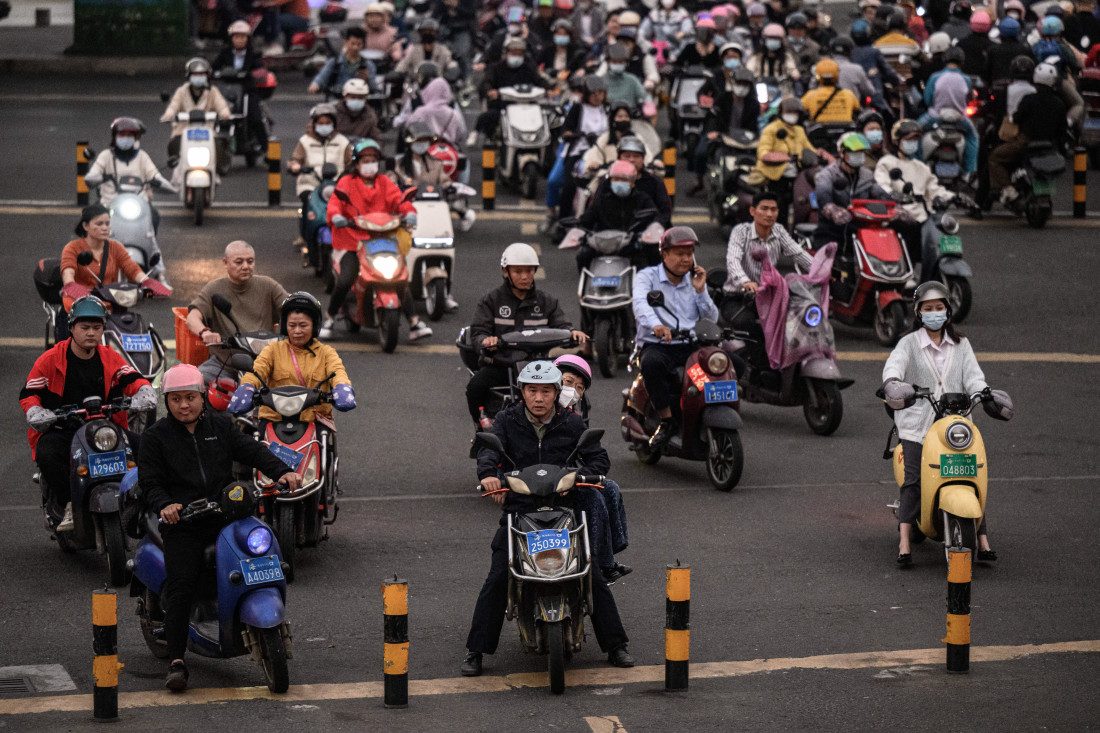 Kina: Haikou, grad električnih motocikala