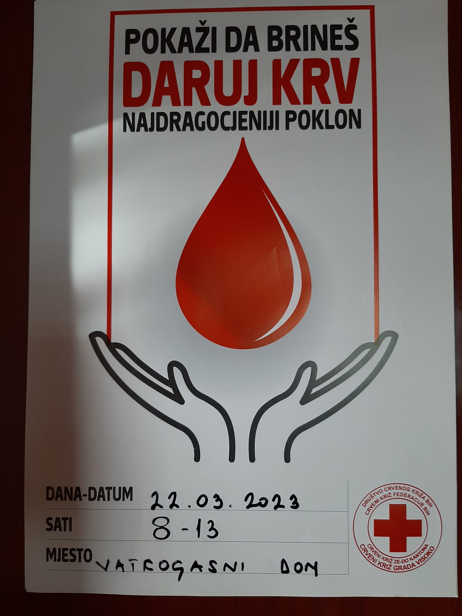 Crveni krst Visoko: Akcija dobrovoljnog darivanja krvi