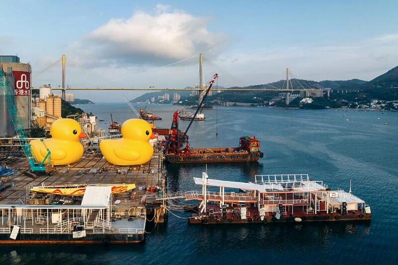 Gumena patka se vratila u Hong Kong, sada ima društvo