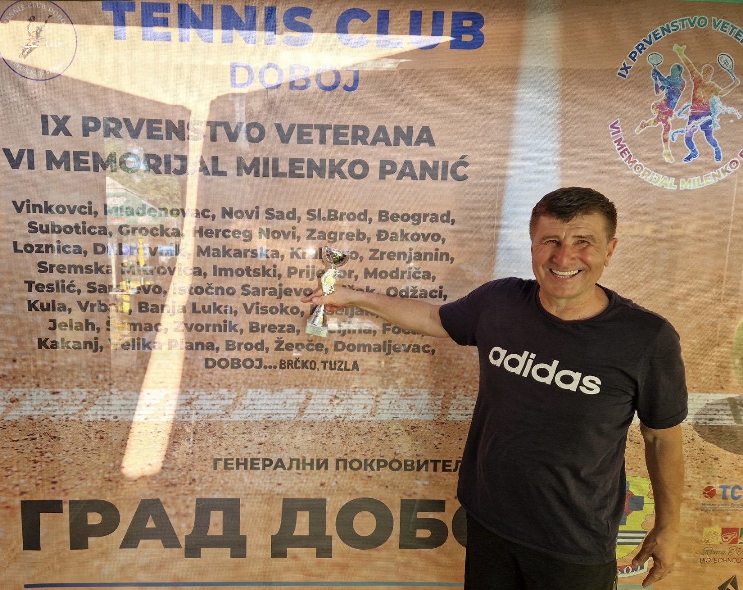 Tenis / Emir Bešlagić odbranio naslov na IX prvenstvu veterana u Doboju