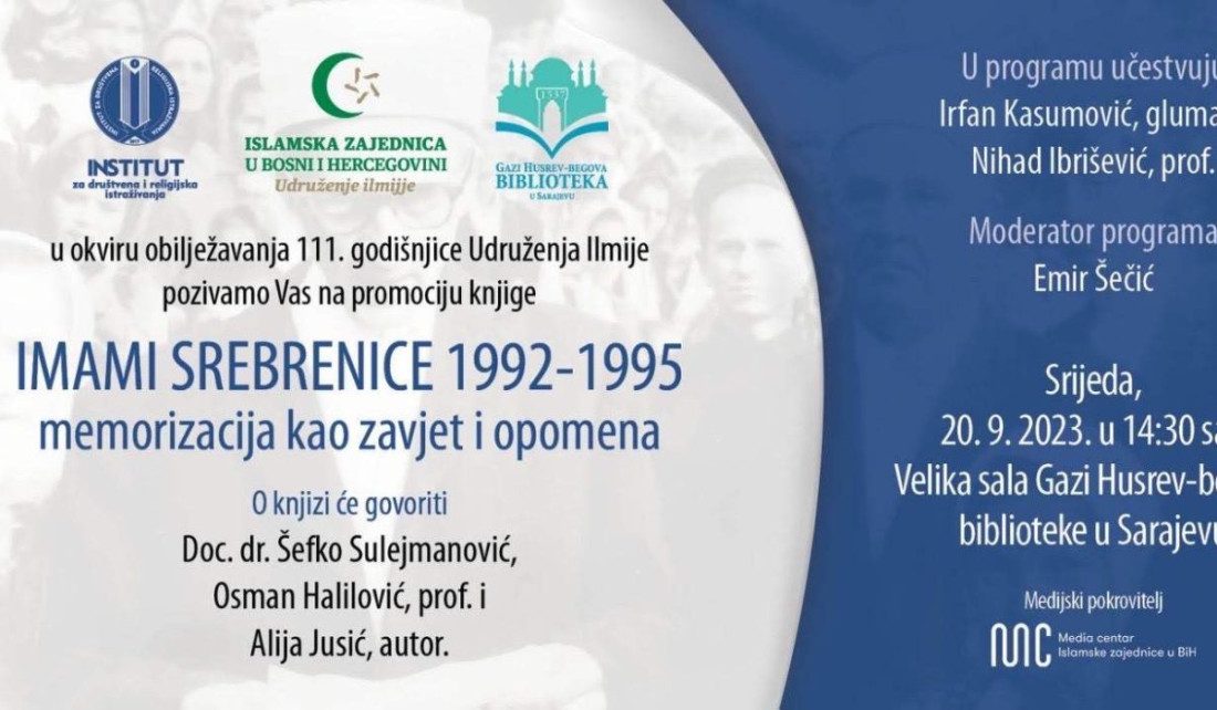 U srijedu počinje program obilježavanja 111. godišnjicu Udruženje ilmijje IZ u BiH