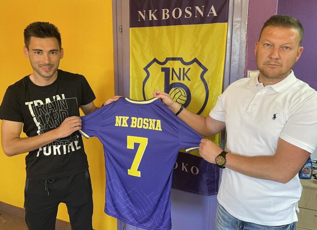 Amel Fejzagić, kapiten NK Bosna / Emir Bijedić, predsjednik kluba